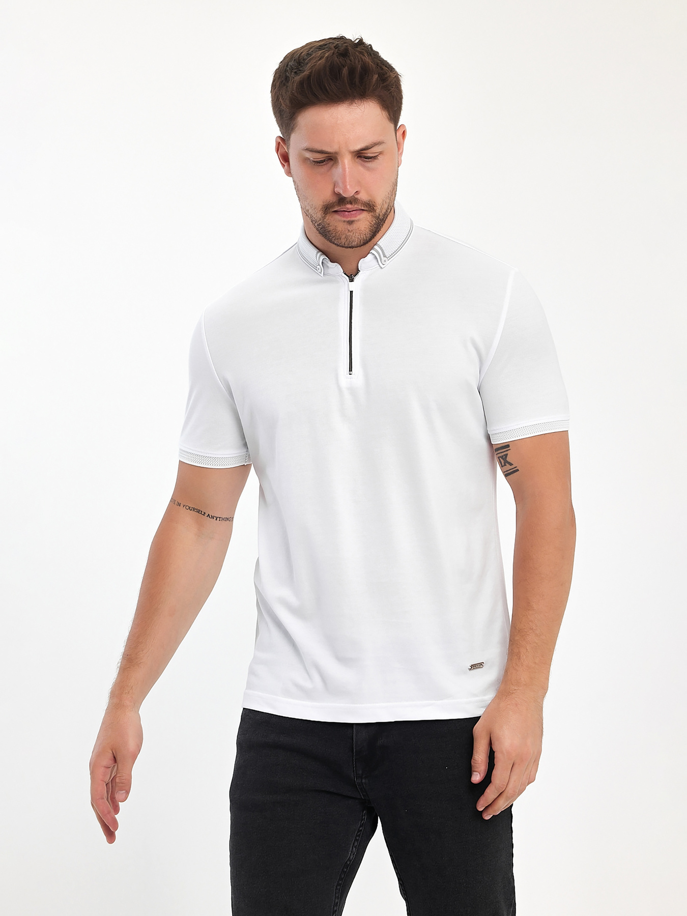 Футболки и поло Trend Collection модель TC11059WhiteFTBLK Фото