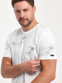 Футболки и поло Trend Collection модель TC10987WhiteFTBLK Фото