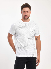 Футболки и поло Trend Collection модель TC10987WhiteFTBLK Фото