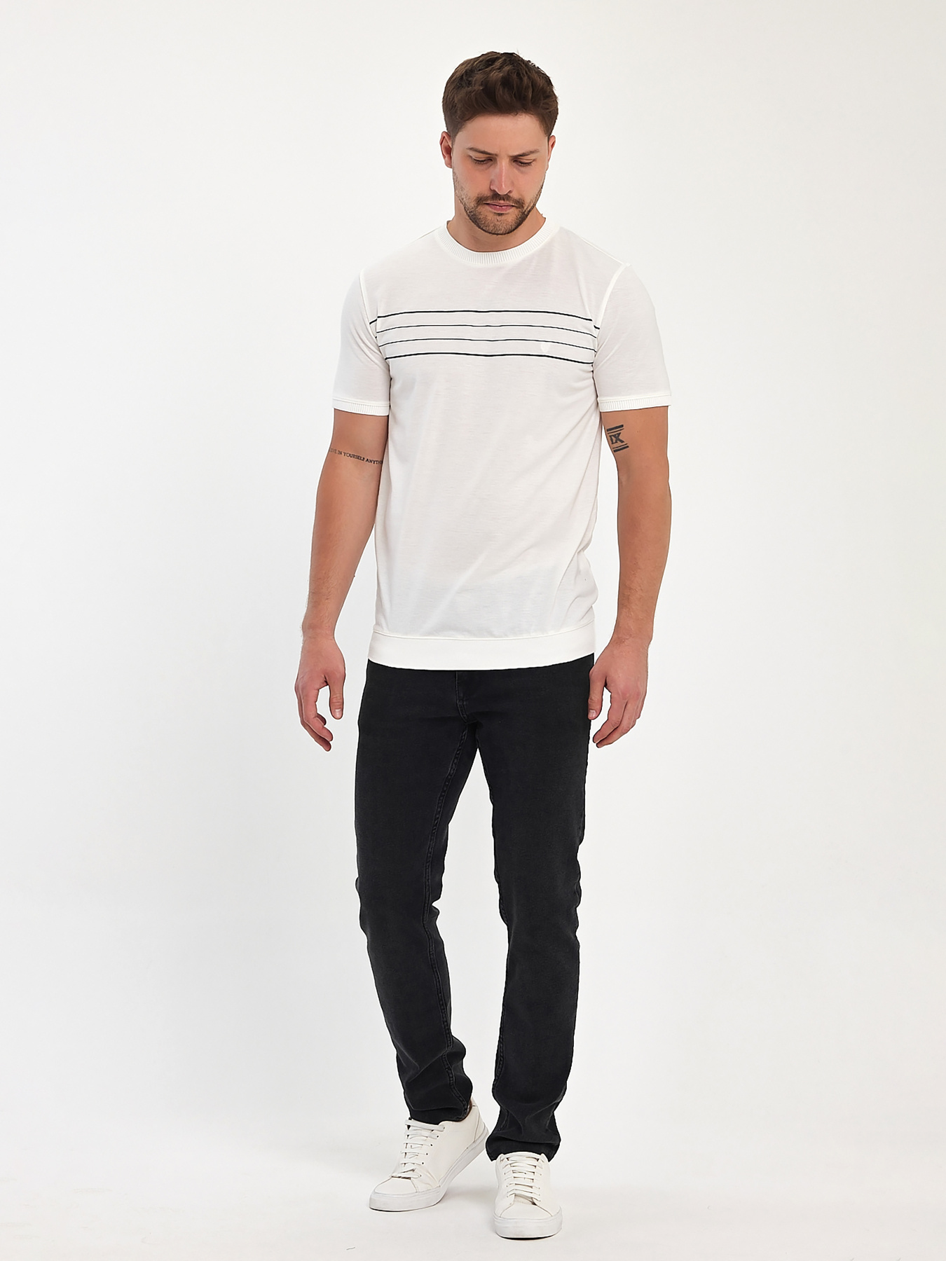Футболки и поло Trend Collection модель TC10716WhiteFTBLK Фото