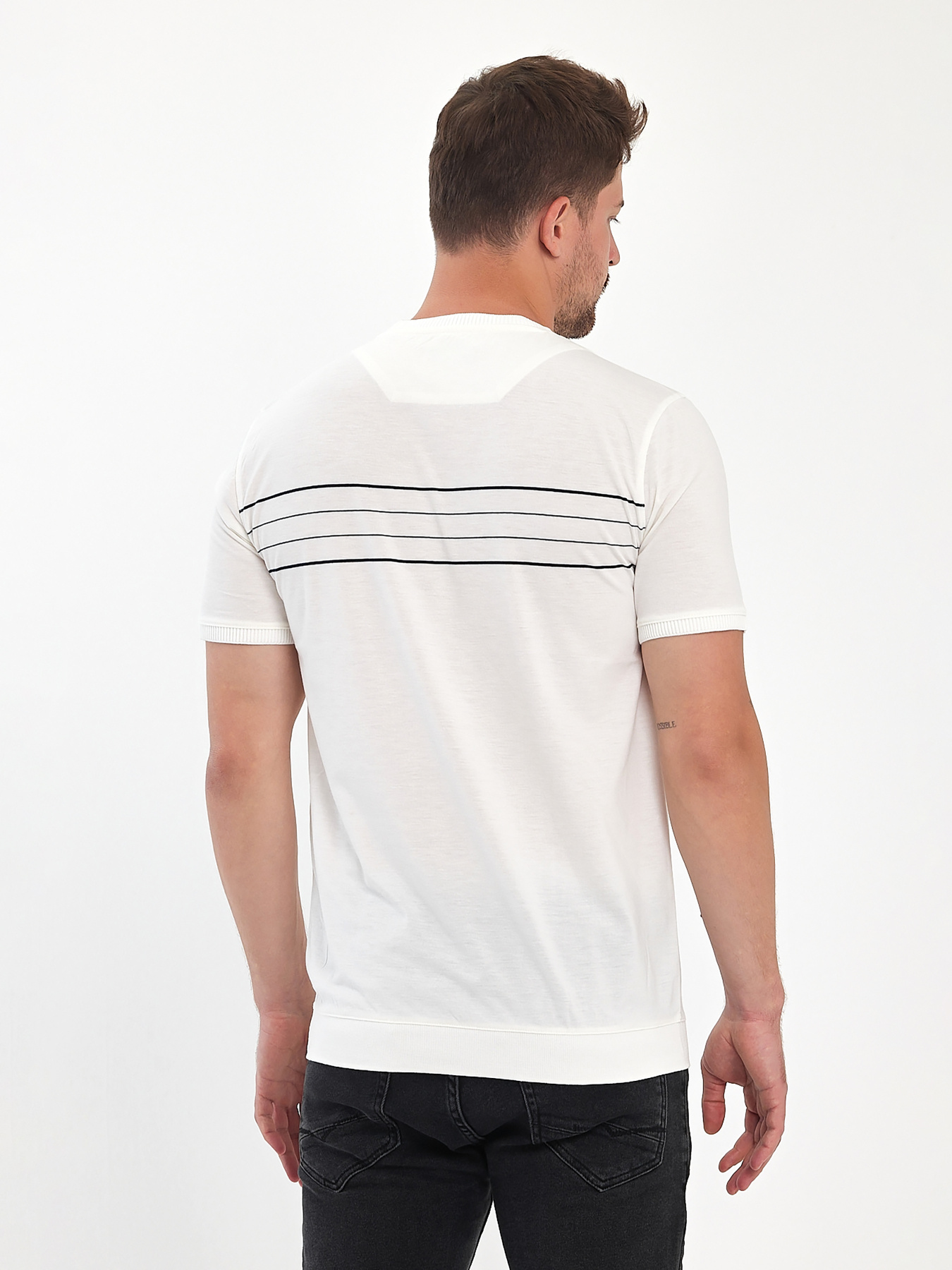 Футболки и поло Trend Collection модель TC10716WhiteFTBLK Фото