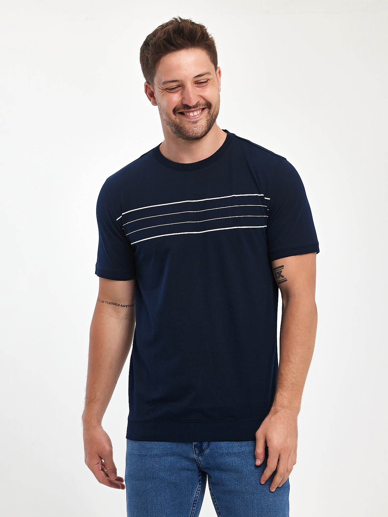 Футболки и поло Trend Collection модель TC10715BlueFTBLK Фото