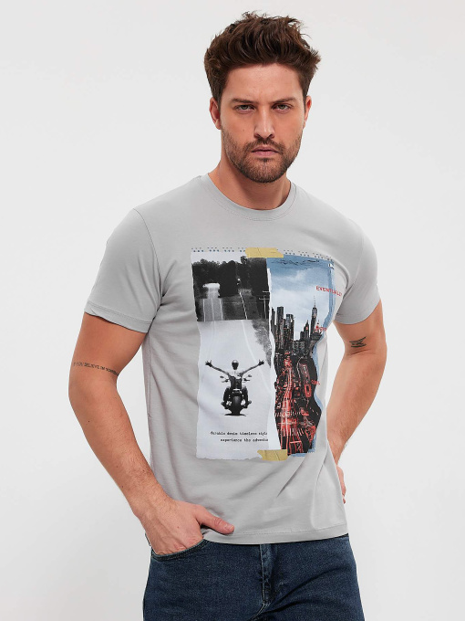 Футболки і поло Trend Collection модель TC10641GreyFTBLK Фото