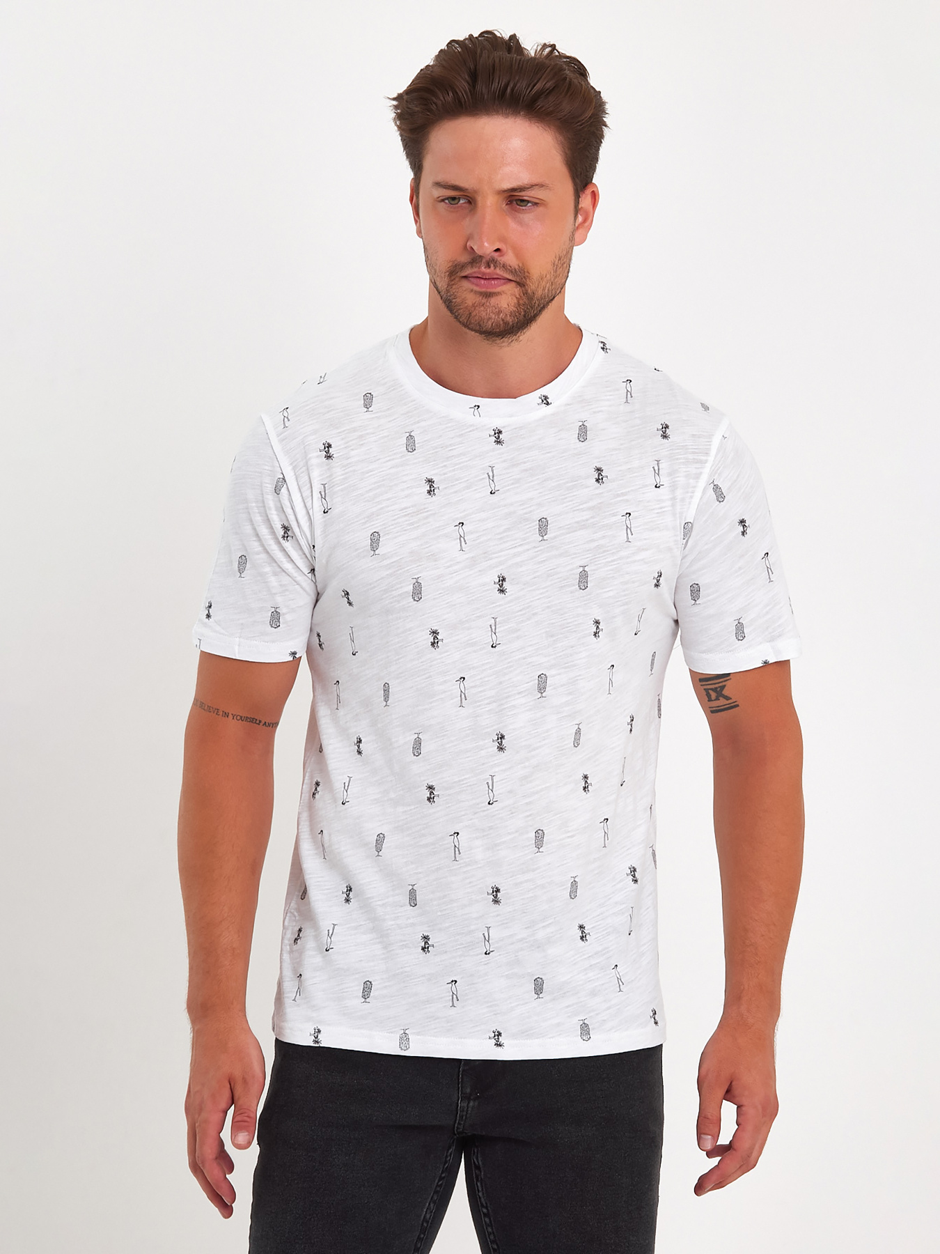 Футболки и поло Trend Collection модель TC9159WhiteFTBLK Фото