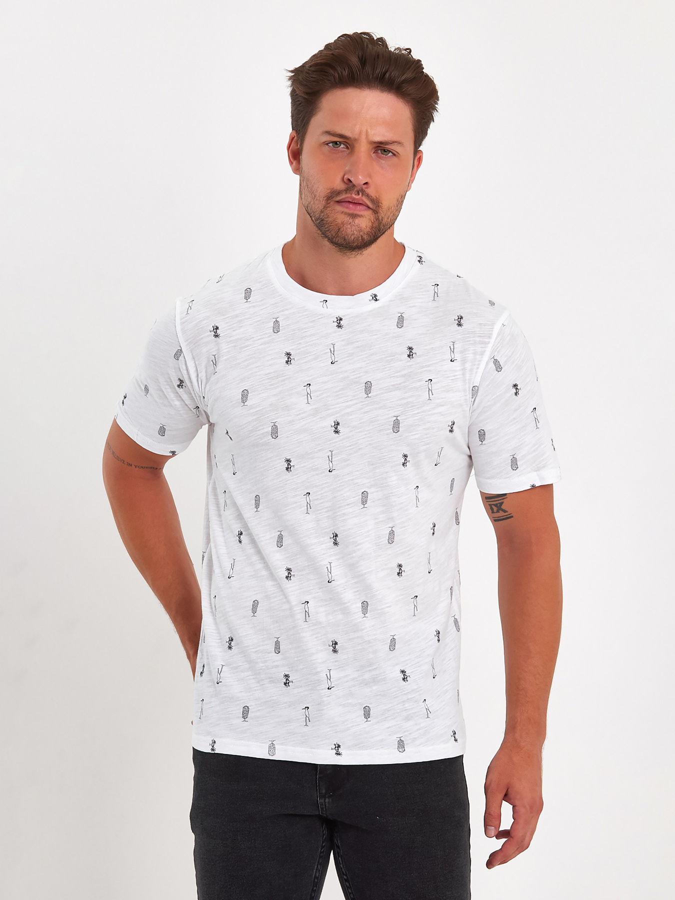 Футболки и поло Trend Collection модель TC9159WhiteFTBLK Фото