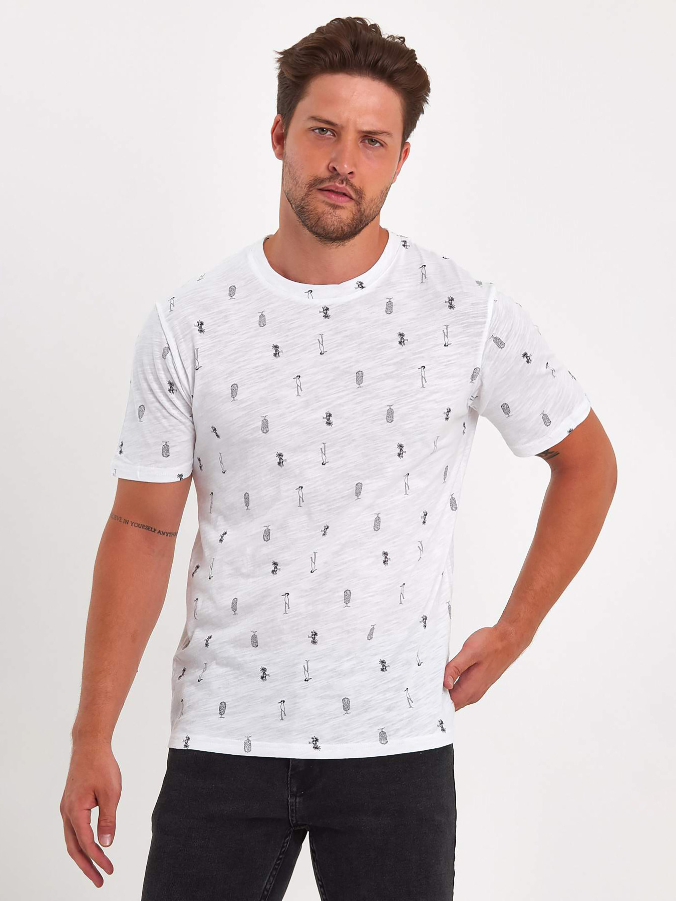 Футболки и поло Trend Collection модель TC9159WhiteFTBLK Фото