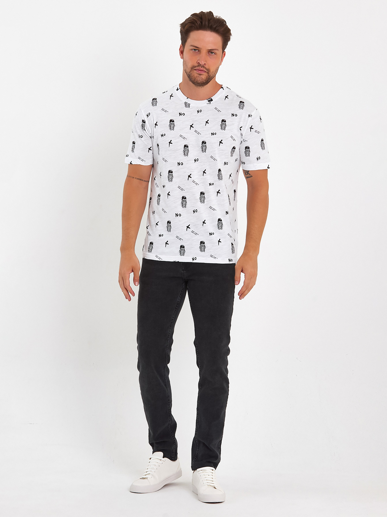Футболки и поло Trend Collection модель TC9066WhiteFTBLK Фото
