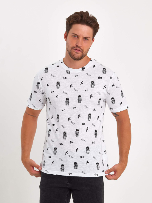 Футболки и поло Trend Collection модель TC9066WhiteFTBLK Фото