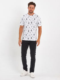 Футболки и поло Trend Collection модель TC9066WhiteFTBLK Фото