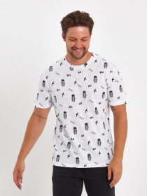 Футболки и поло Trend Collection модель TC9066WhiteFTBLK Фото
