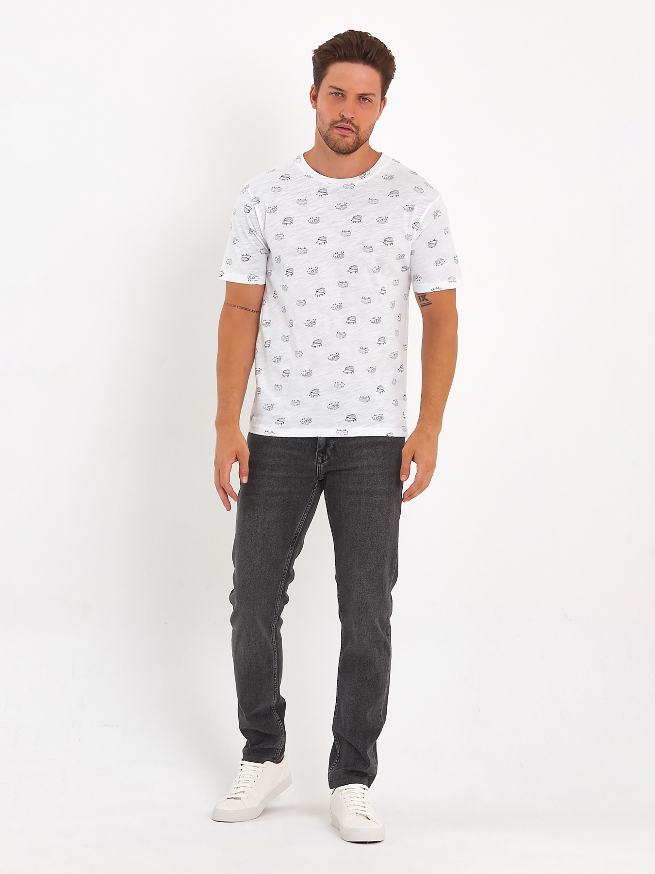 Футболки и поло Trend Collection модель TC9061WhiteFTBLK Фото