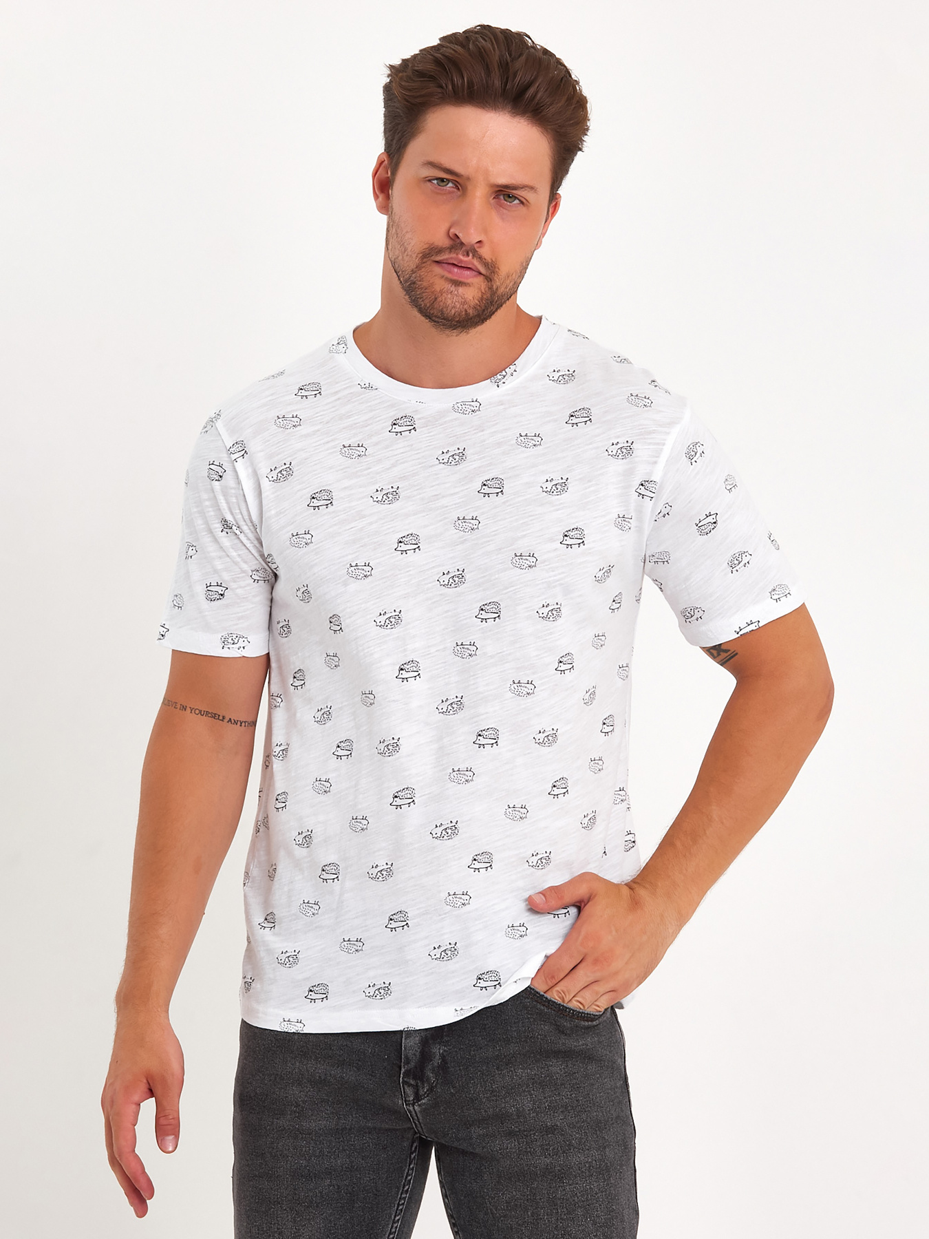 Футболки и поло Trend Collection модель TC9061WhiteFTBLK Фото