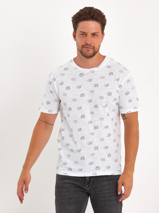 Футболки и поло Trend Collection модель TC9061WhiteFTBLK Фото