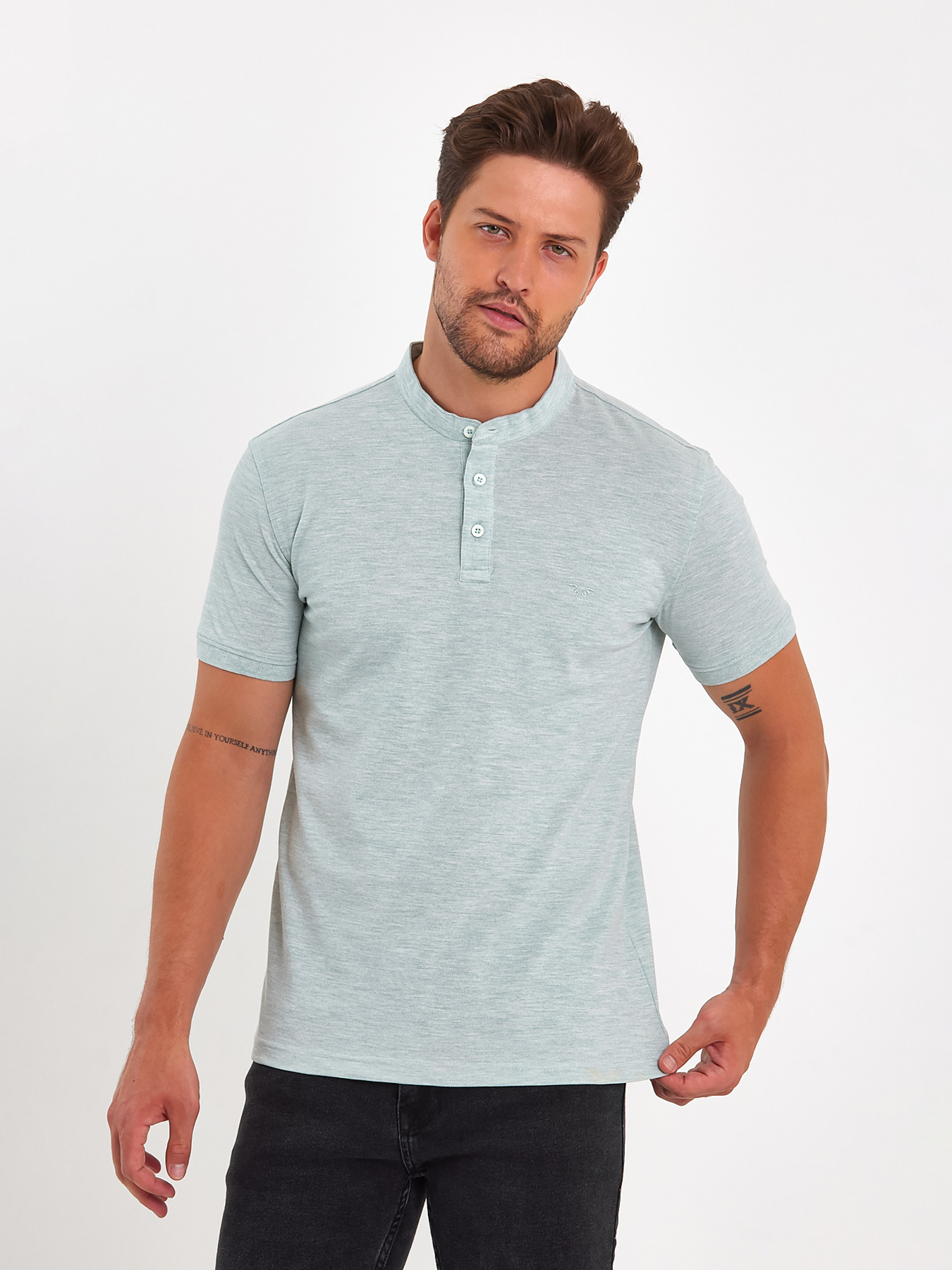 Футболки и поло Trend Collection модель TC9049MintFTBLK Фото