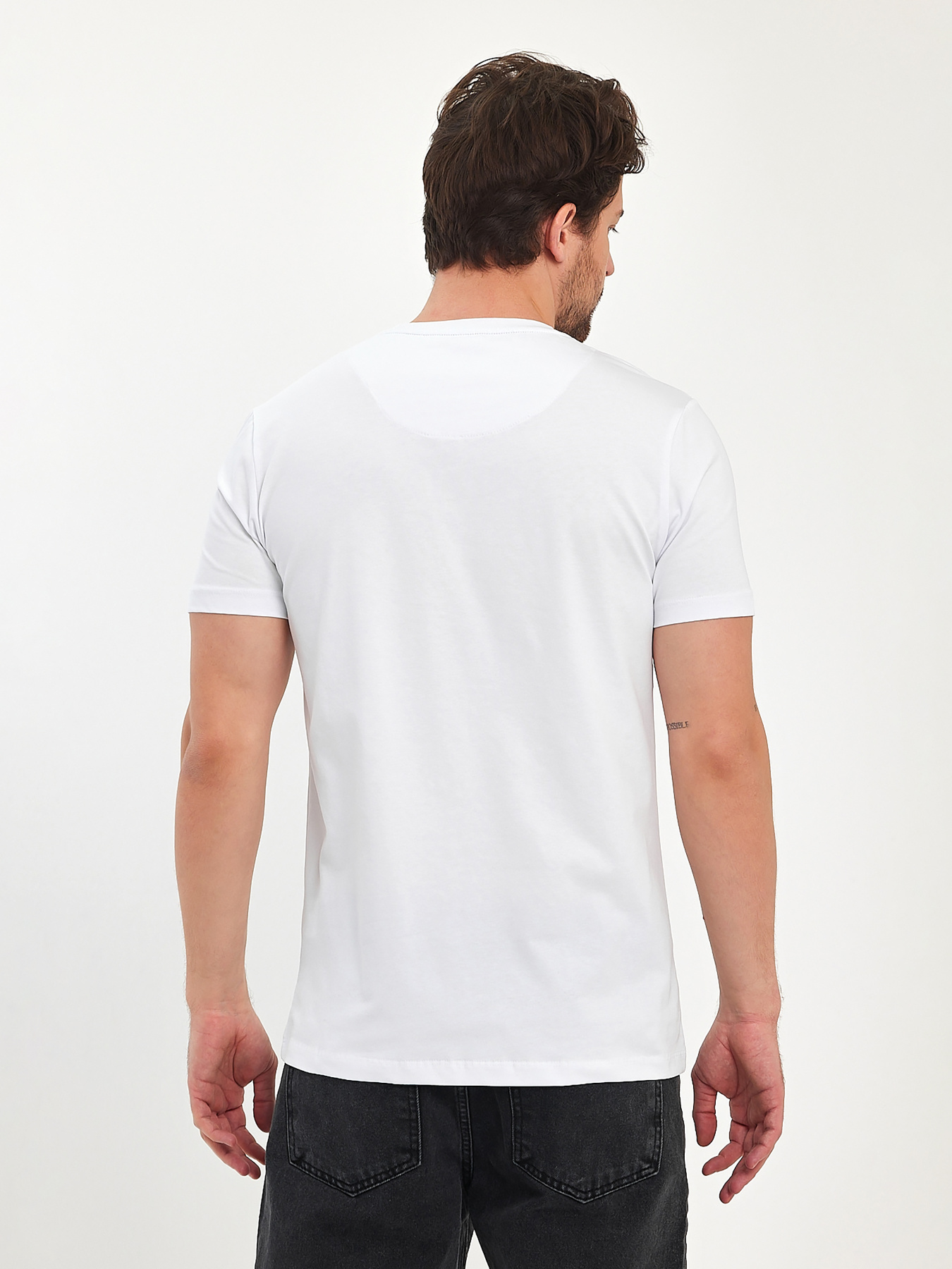 Футболки и поло Trend Collection модель TC8990WhiteFTBLK Фото