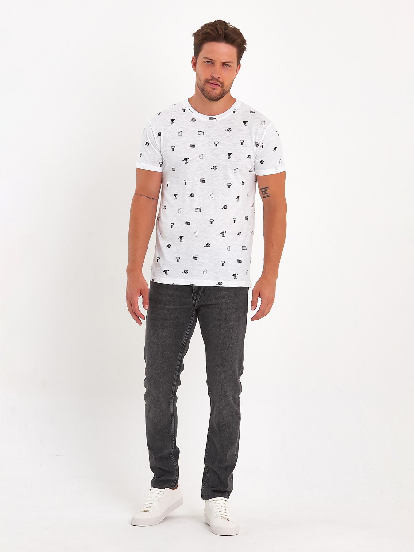 Футболки и поло Trend Collection модель TC8905WhiteFTBLK Фото