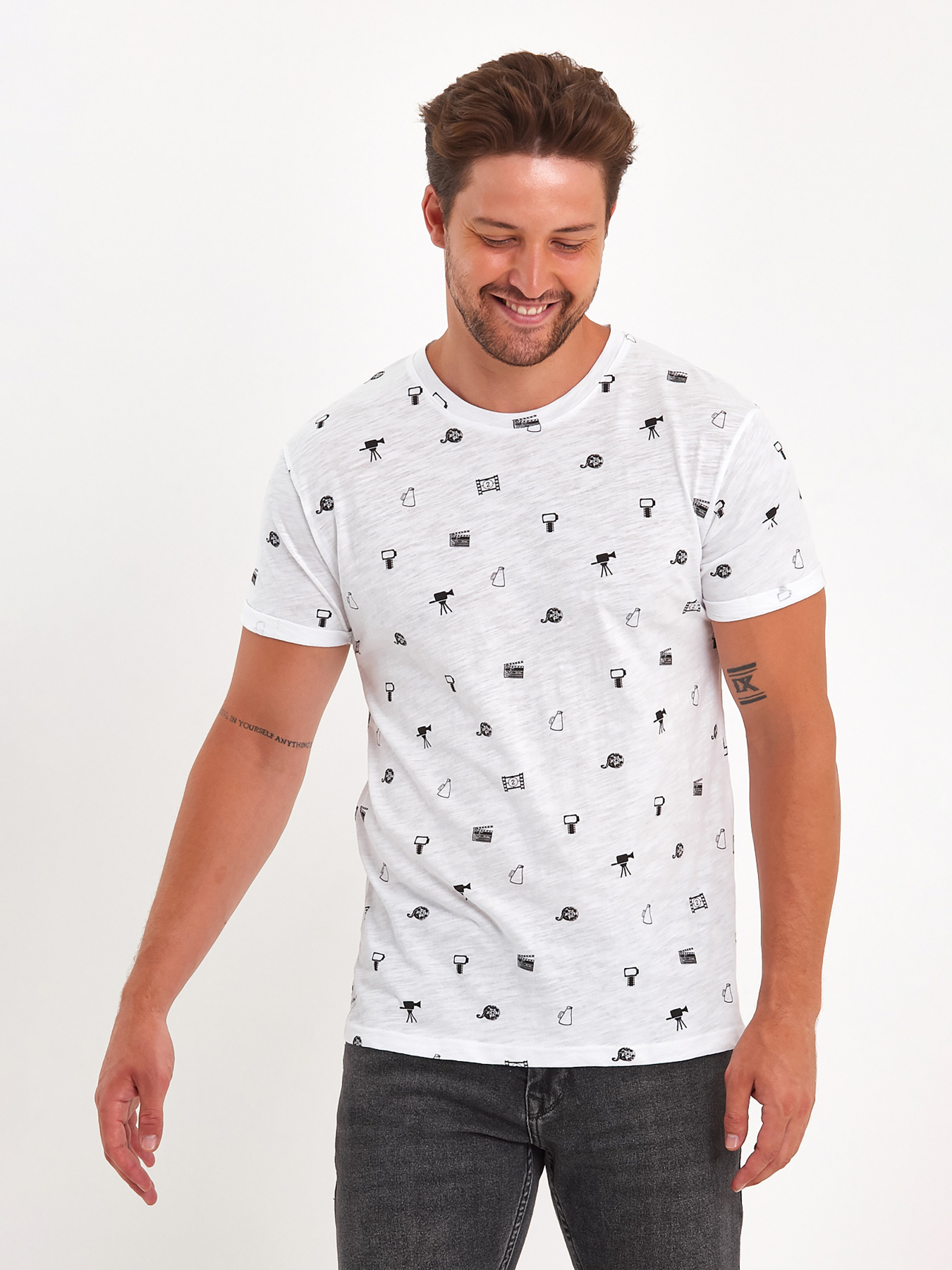 Футболки и поло Trend Collection модель TC8905WhiteFTBLK Фото