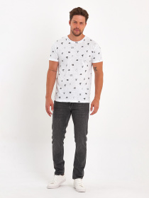 Футболки и поло Trend Collection модель TC8905WhiteFTBLK Фото