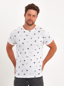 Футболки и поло Trend Collection модель TC8905WhiteFTBLK Фото