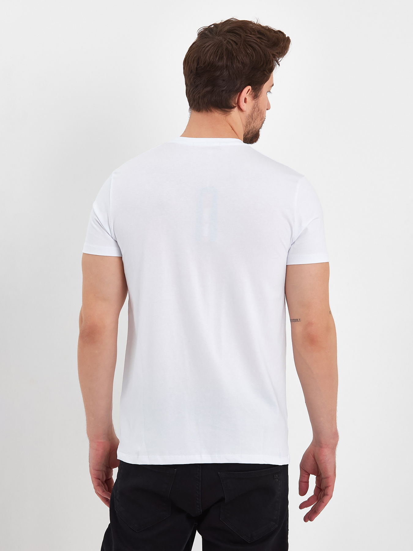 Футболки и поло Trend Collection модель TC8344WhiteFTBLK Фото