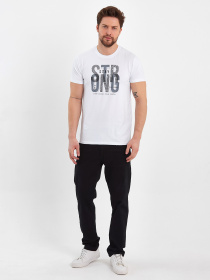 Футболки и поло Trend Collection модель TC8344WhiteFTBLK Фото