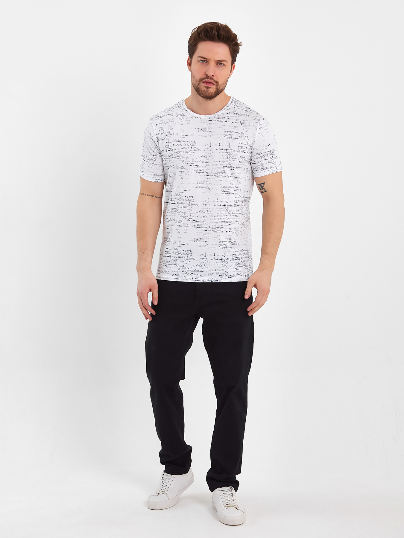 Футболки и поло Trend Collection модель TC8319WhiteFTBLK Фото