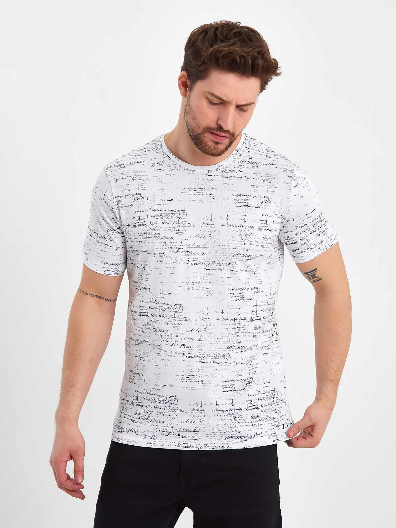 Футболки и поло Trend Collection модель TC8319WhiteFTBLK Фото