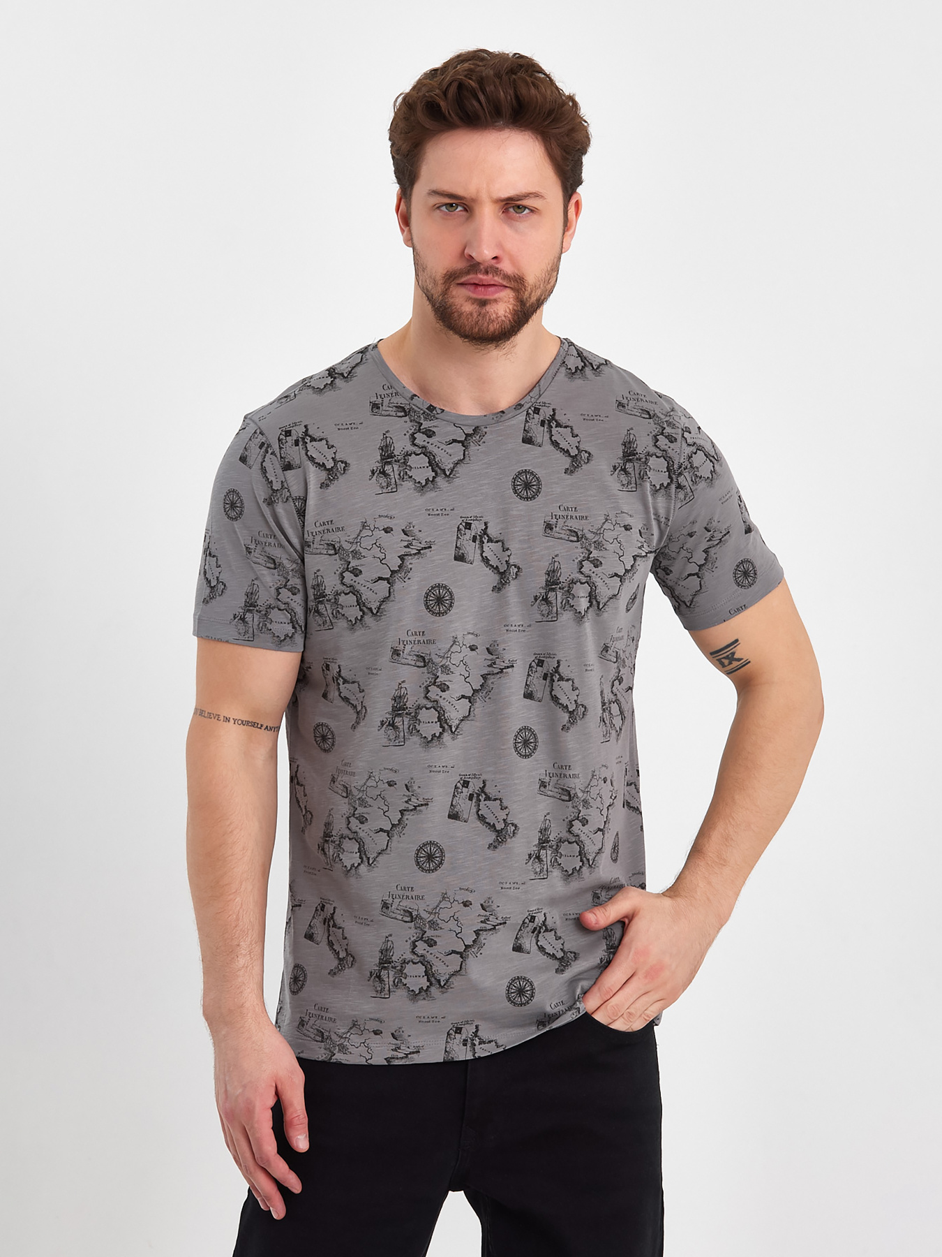 Футболки и поло Trend Collection модель TC8306GreyFTBLK Фото