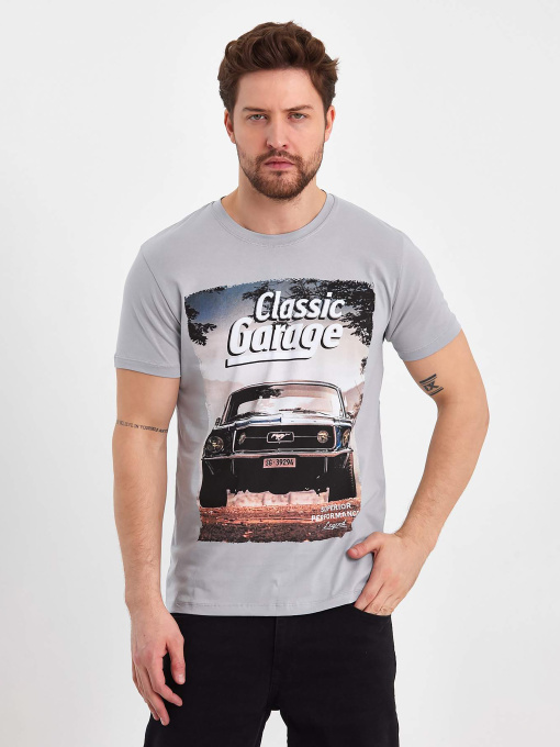 Футболки и поло Trend Collection модель TC8302GreyFTBLK Фото