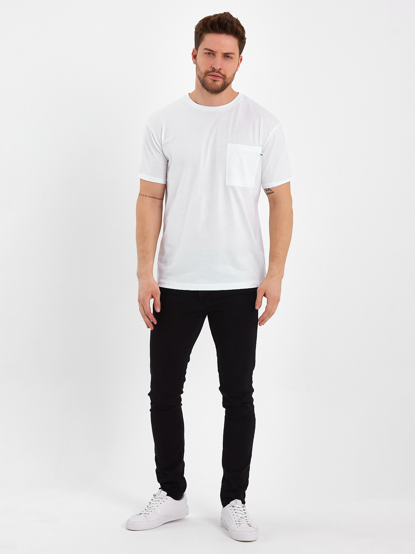 Футболки і поло Trend Collection модель TC8093WhiteFTBLK Фото
