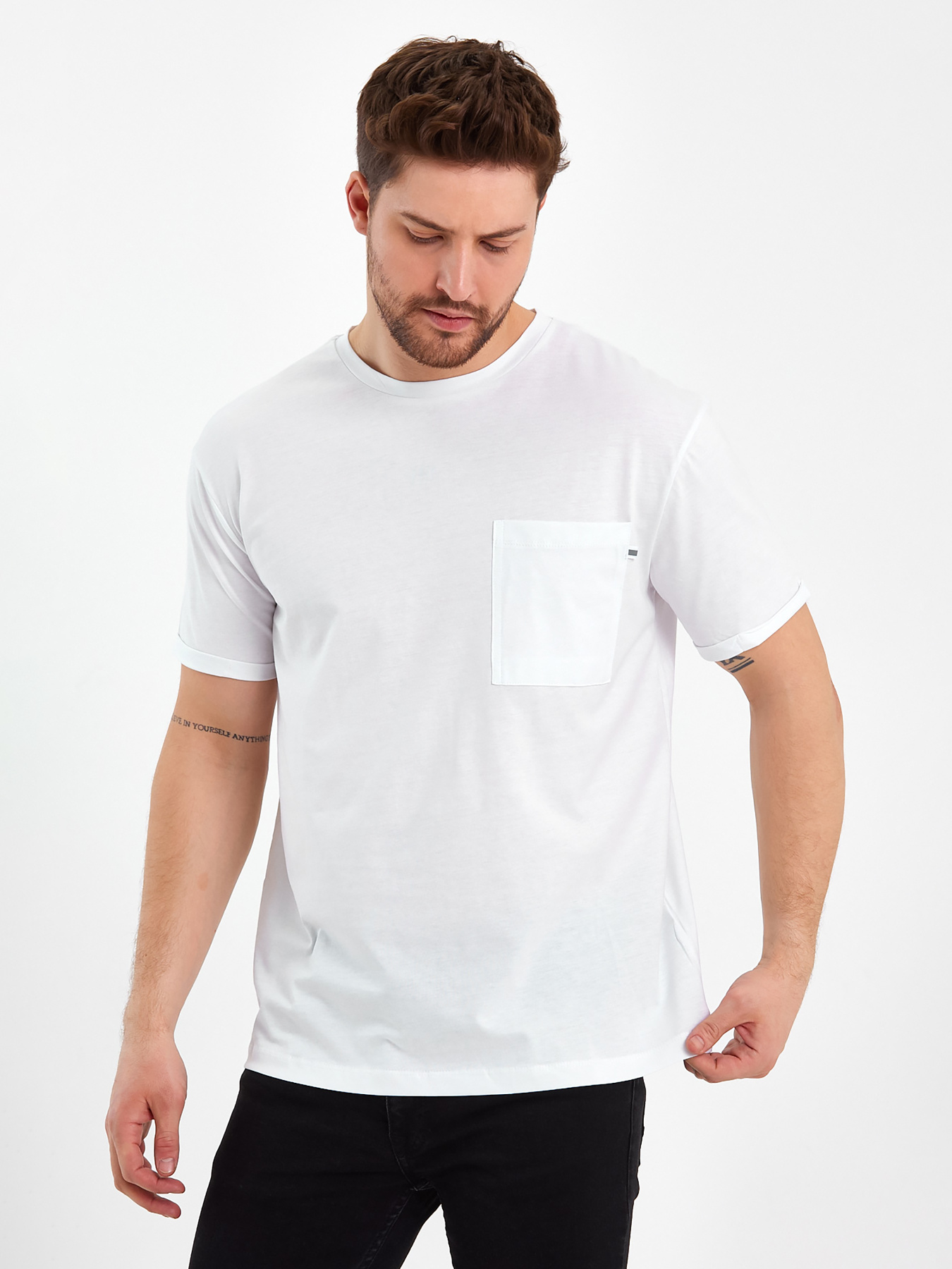 Футболки і поло Trend Collection модель TC8093WhiteFTBLK Фото