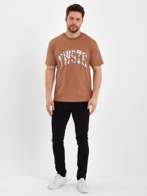 Футболки и поло Trend Collection модель TC8090DarkBeigeFTBLK Фото