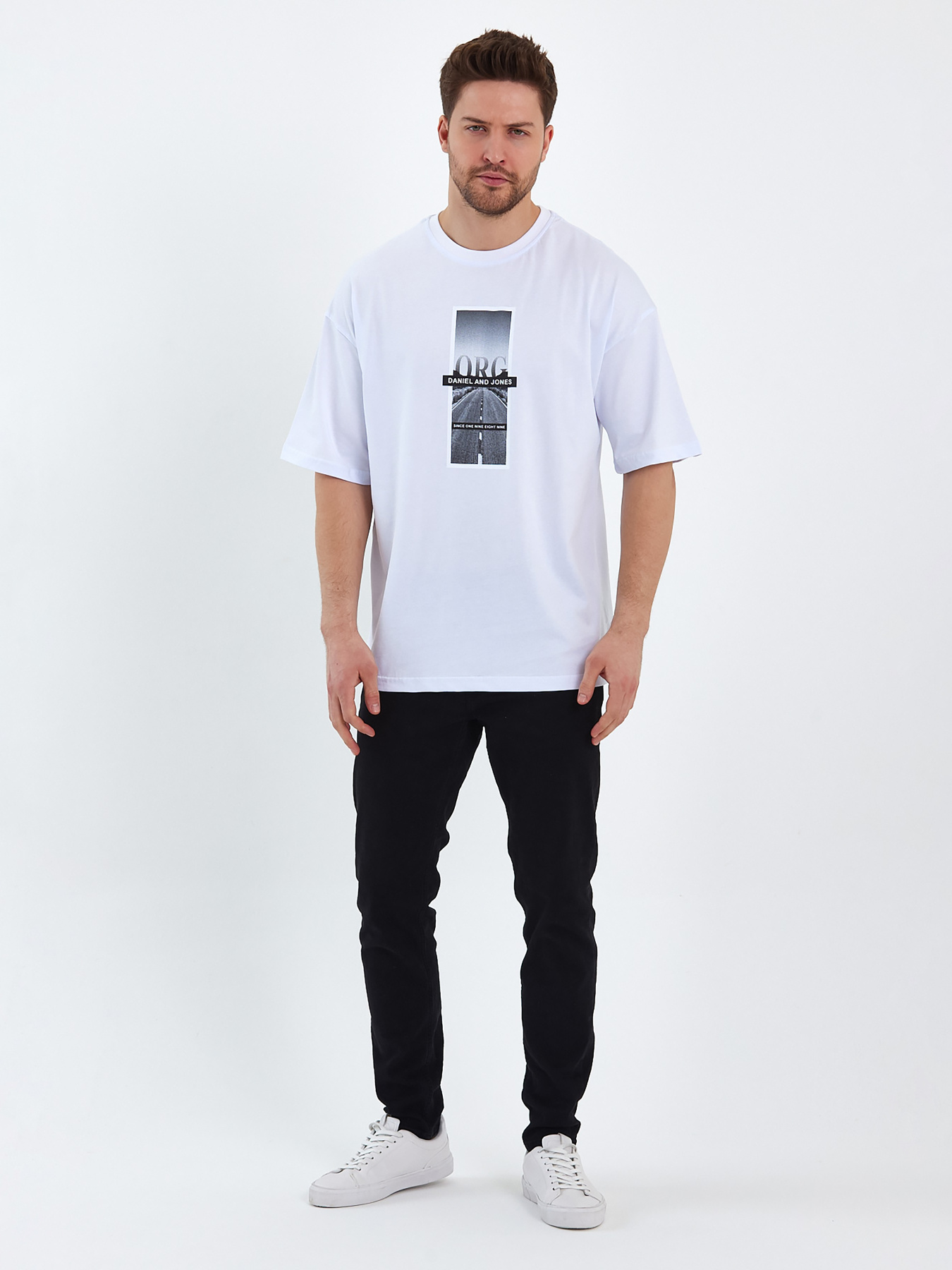 Футболки и поло Trend Collection модель TC7918WhiteFTBLK Фото