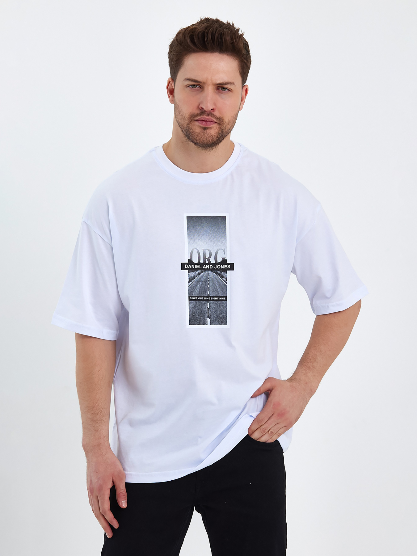 Футболки и поло Trend Collection модель TC7918WhiteFTBLK Фото