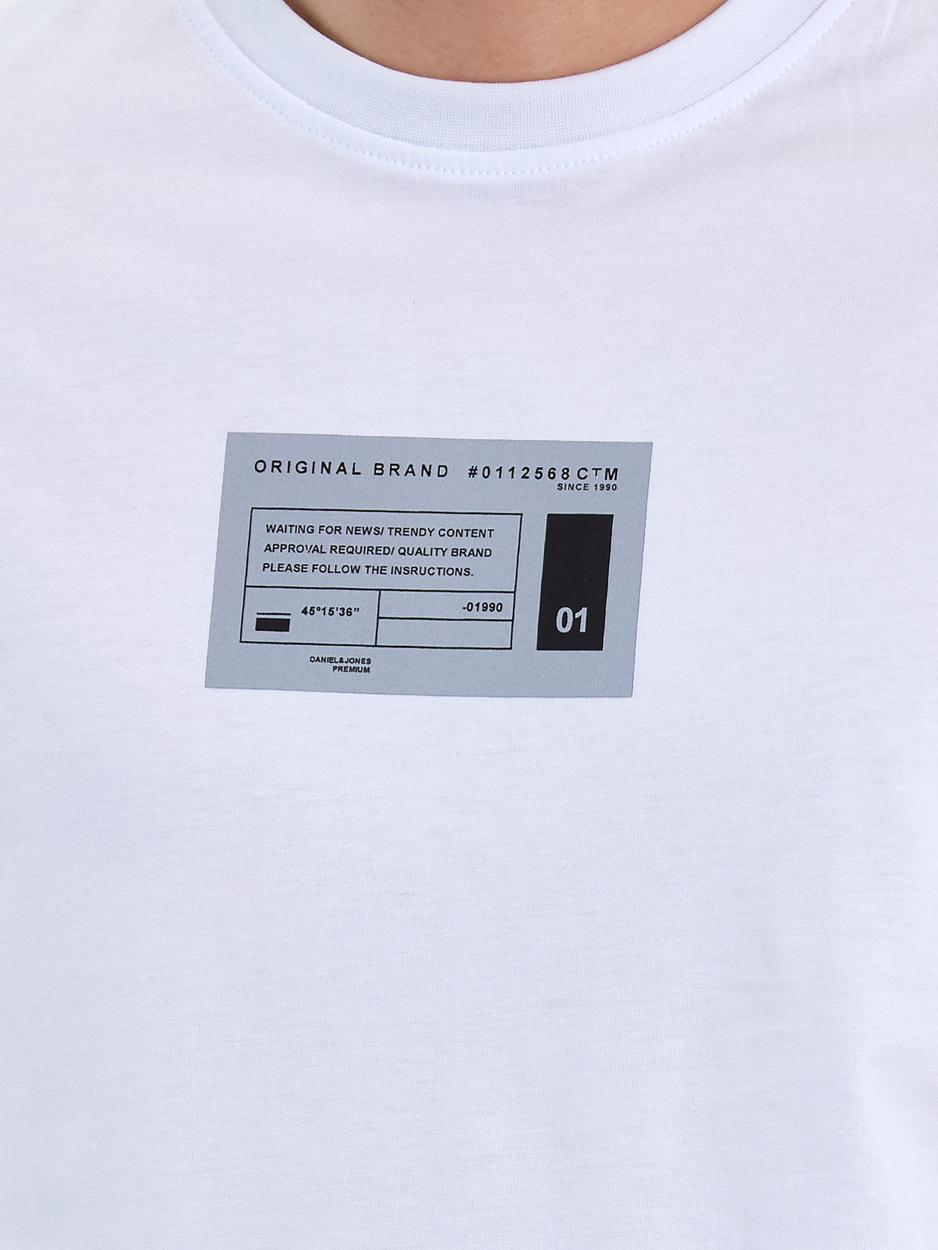 Футболки и поло Trend Collection модель TC7914WhiteFTBLK Фото