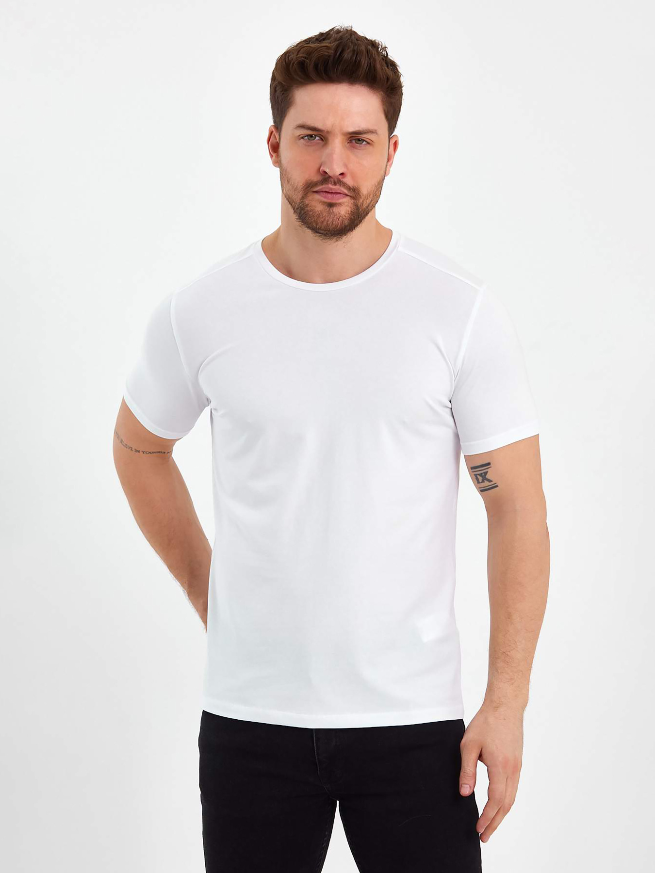 Футболки и поло Trend Collection модель TC7553WhiteFTBLK Фото