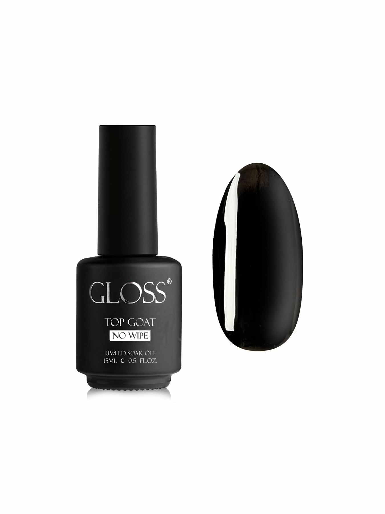 Камуфлирующий топ для гель-лака Top coat Black Camouflage tops GLOSS COMPANY модель 4823271411278 Фото