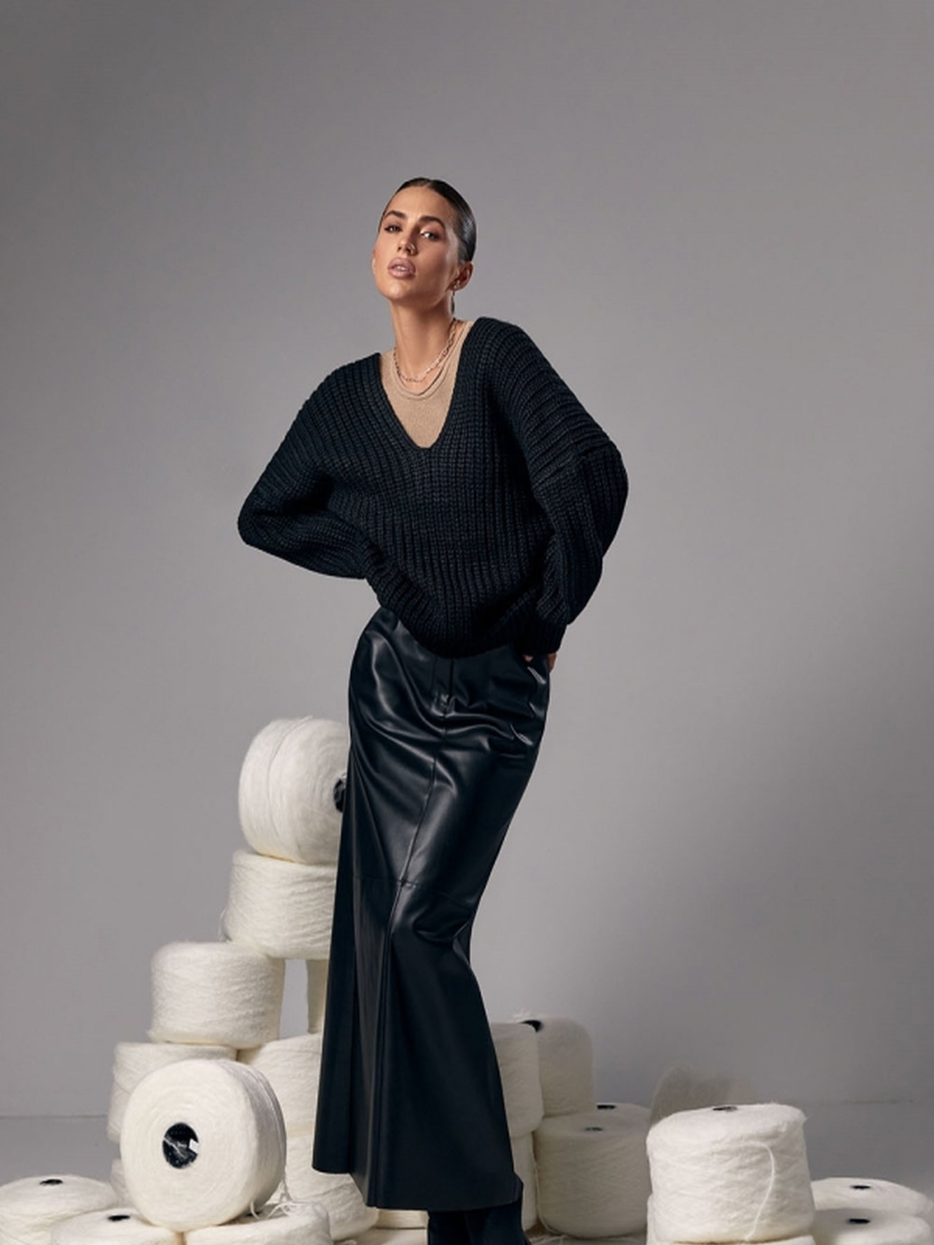 Спідниці TrikoBakh модель 3005-chornij Фото