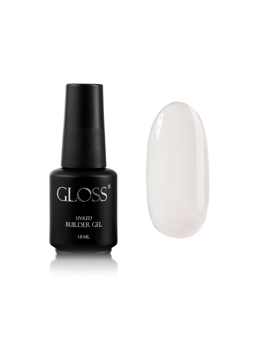 Однофазний гель з пензлем Builder Gel GLOSS Milky Builder Gel GLOSS COMPANY модель 4823271407738 Фото