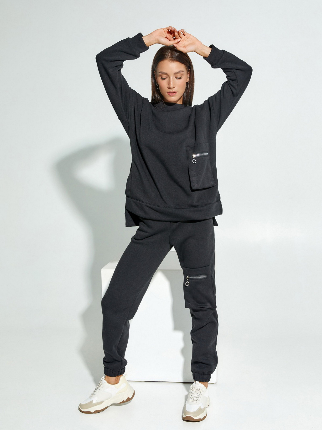 Костюмы ISSA Plus модель SA-319_black Фото