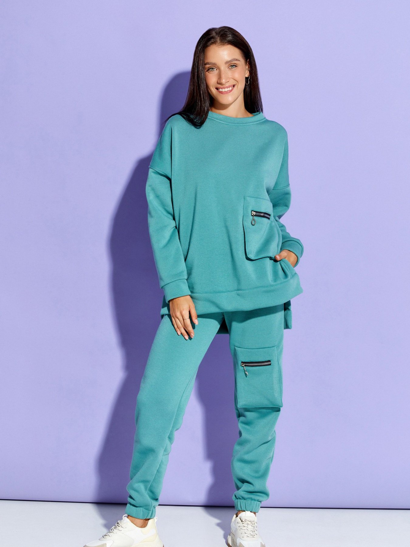 Костюмы ISSA Plus модель SA-319_green Фото