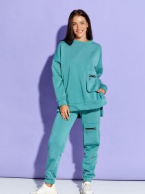 Костюмы ISSA Plus модель SA-319_green Фото