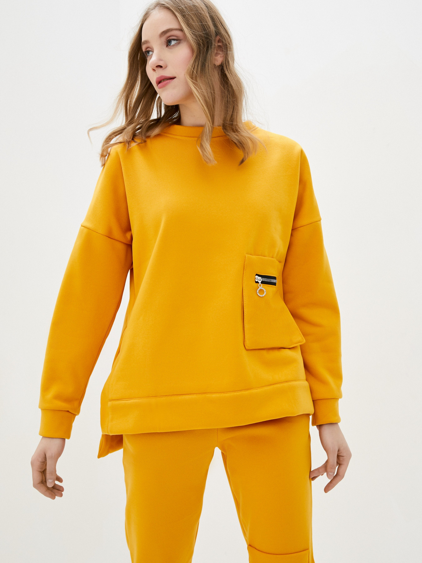 Костюми ISSA Plus модель SA-319_mustard Костюми ISSA Plus модель SA-319_mustard Фото