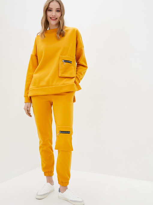 Костюми ISSA Plus модель SA-319_mustard Фото