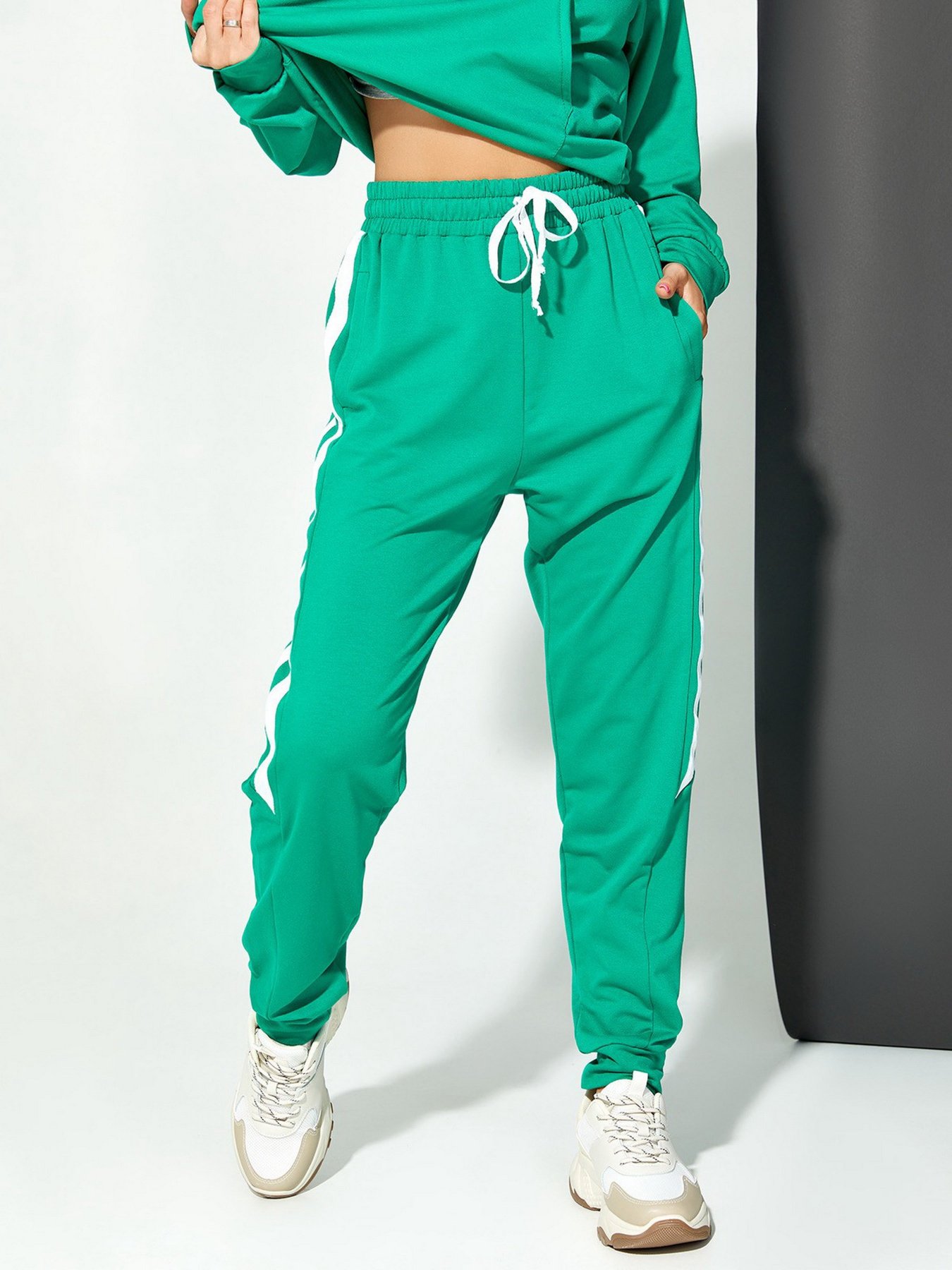 Брюки ISSA Plus модель 12911_green Фото