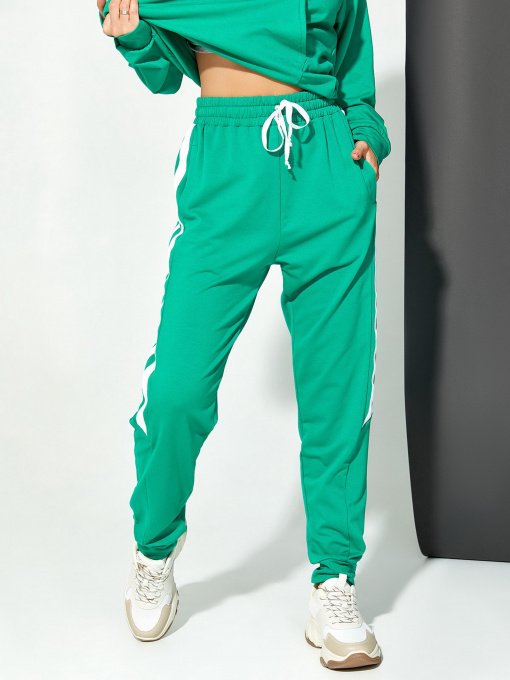 Штани ISSA Plus модель 12911_green Фото