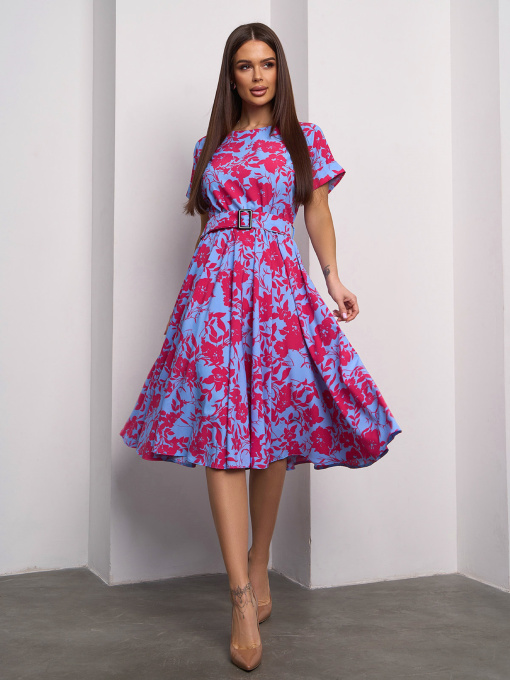 Платья ISSA Plus модель 15098_голубой Фото
