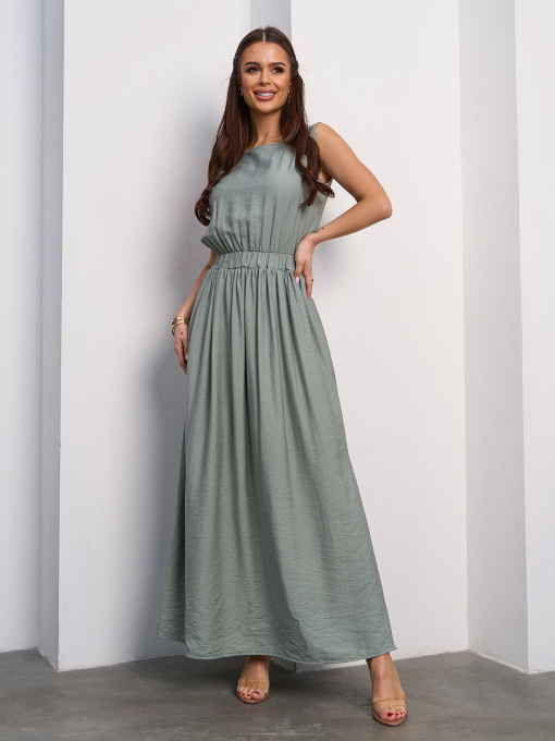 Платья ISSA Plus модель 14063A_оливковый Фото
