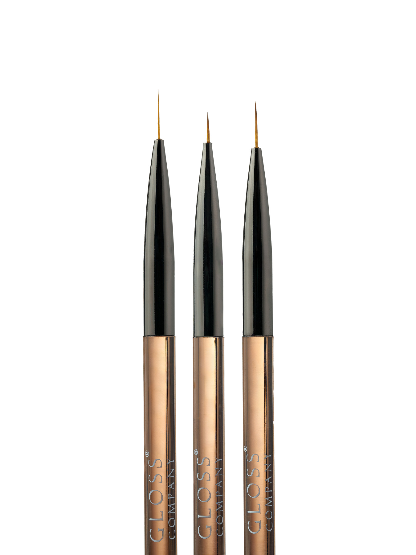 Набор двухсторонних кисточек GLOSS, 3 шт. Пензлики GLOSS COMPANY модель 4823271407516 Набор двухсторонних кисточек GLOSS, 3 шт. Пензлики GLOSS COMPANY модель 4823271407516 Фото
