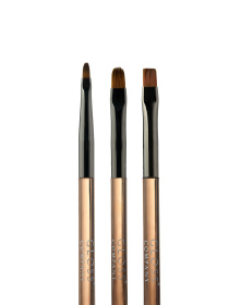 Набор двухсторонних кисточек GLOSS, 3 шт. Пензлики GLOSS COMPANY модель 4823271407516 Фото